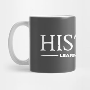 History: Learn or Repeat white Mug